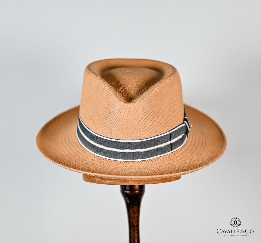 Balzar Brisa Tan Fedora Grey-Black band