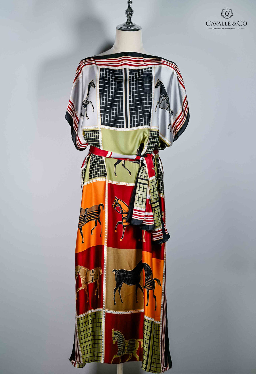 Silk Shawl Dress & Scarf