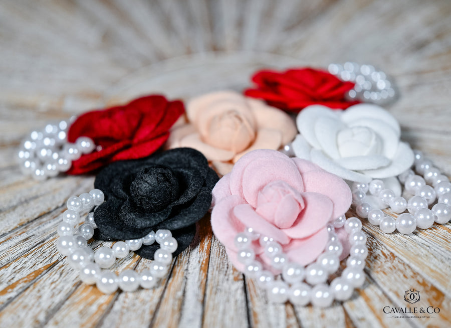 Rose & Pearl decorative Brooches