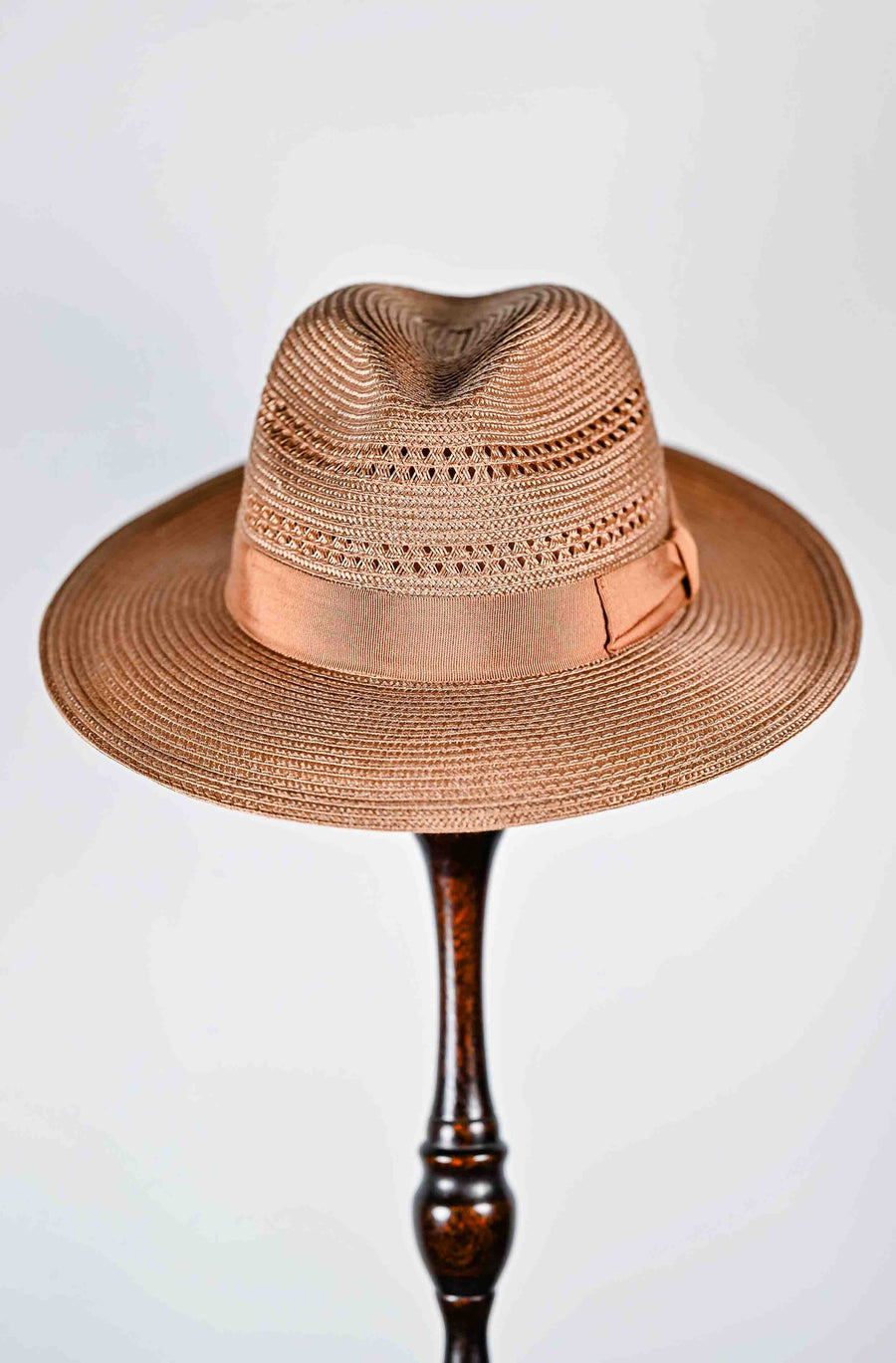 VALTER - POLY CRIN VENTED FEDORA-Tan