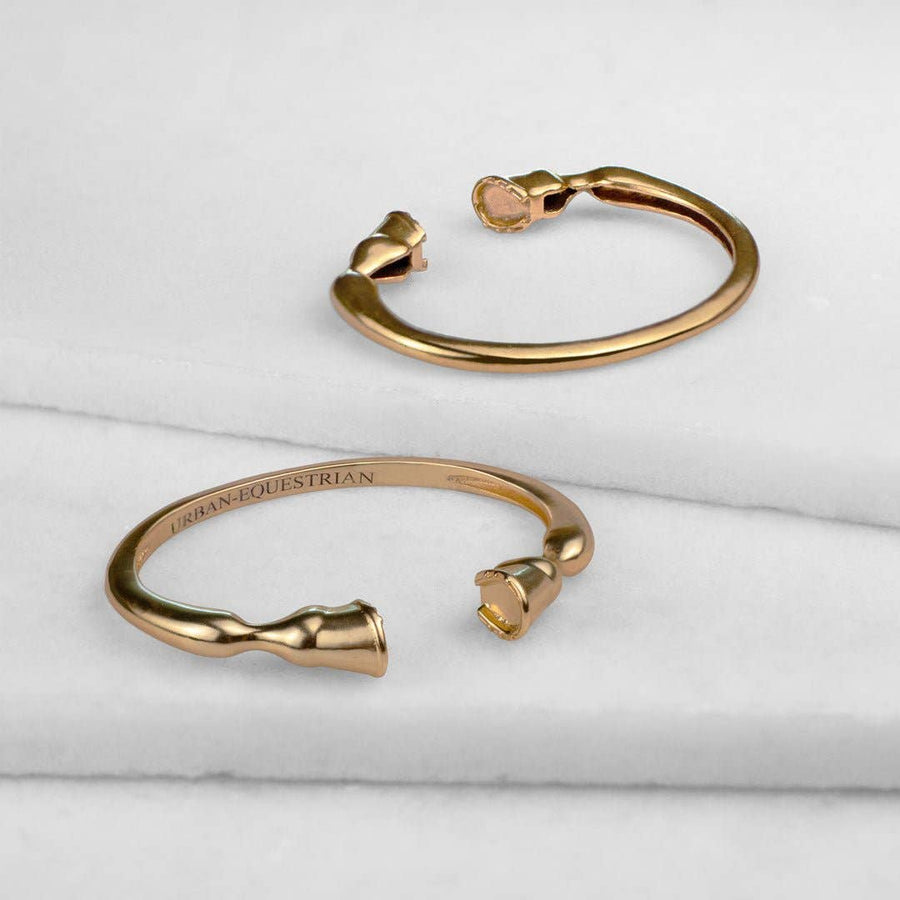 Cavallo - Horse Hoof Equestrian Bracelet in Gold