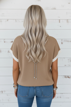 Western Horseshoe Short Sleeve Sweater