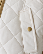 Huntley Quilted Vest: Off-White