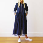 Matilda Navy & White Cotton Cambric Dress