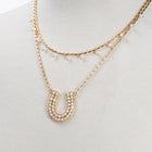 Prism - Pearl Pave Horseshoe Earring