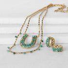 Prism - Turquoise Horseshoe Coin Equestrian Bracelet