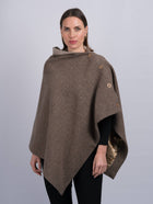 Women's Classic Tweed Cape - Fawn