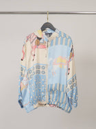Equestrian bomber jackets-Satin zip-up x 3 Colors 3/4 sleeve