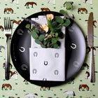 Lucky Slate Dinner Plate Set of Four-Black