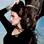 Prism - Turquoise Horseshoe Coin Equestrian Bracelet