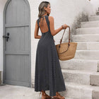 The Polka Dot Open Back Maxi Dress