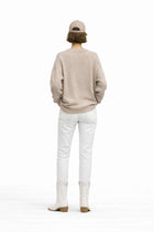 On Order-Horse Shoe Pullover Sweater - Brown