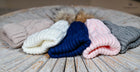Twist knit Beanie, fleece lined fox hair Pom Pom-detachable clip-on design