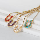 Prism - Pearl Pave Horseshoe Earring
