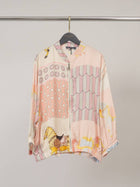 Equestrian bomber jackets-Satin zip-up x 3 Colors 3/4 sleeve
