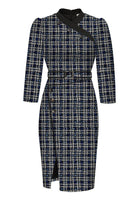 Tweed Tailored Plaid Dress