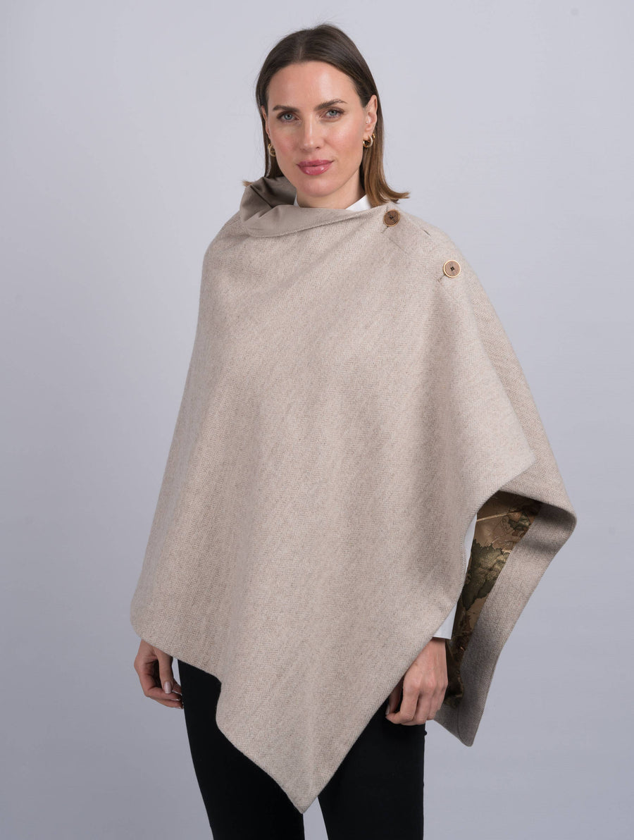 Women's Alpaca Classic Tweed Cape