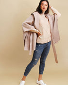Jackson Landing Wool Blend Cape Coat: ONE SIZE