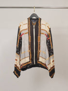 Flowing zip-up jacket KD9160VS-11: Ivoire