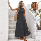 The Polka Dot Open Back Maxi Dress