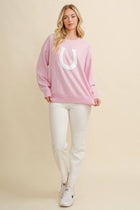 On Order-Horse Shoe Pullover Sweater - Brown