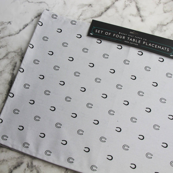 Lucky Cream Placemat - Set of Four Equestrian Kitchen Decor