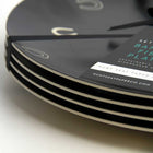 Lucky Slate Dinner Plate Set of Four-Black