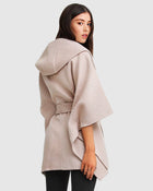 Jackson Landing Wool Blend Cape Coat: ONE SIZE