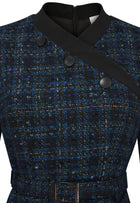 Tweed Tailored Plaid Dress
