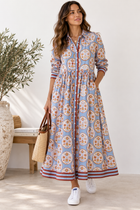 The Matilda Printed Cotton Cambric Maxi Dress