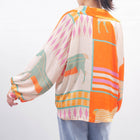 Fluid tunic with equestrian print  Black