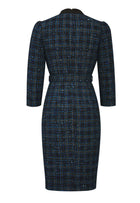 Tweed Tailored Plaid Dress