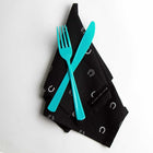 Lucky Slate Napkins - Set of Four Equestrian Home Decor Black