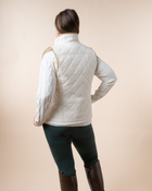 Huntley Quilted Vest: Off-White