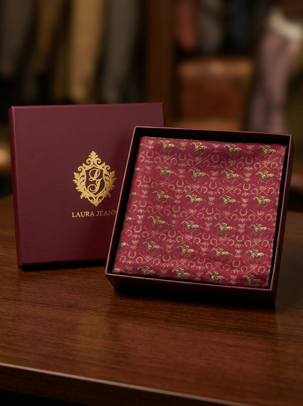 Silk Pocket Squares - Horse Themed by Laura Jeanne