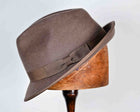 HUDSON- Brown Wool Felt Trilby (M)