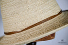 Alexa Woven natural Fibre Turned Brim Hat- Natural