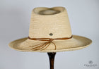 Alexa Woven natural Fibre Turned Brim Hat- Natural