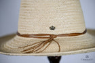 Alexa Woven natural Fibre Turned Brim Hat- Natural