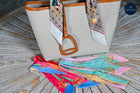 Long Equestrian themed Bag or hair twills