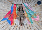 Long Equestrian themed Bag or hair twills