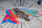 Long Equestrian themed Bag or hair twills