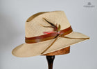 Angelo-Torcido Grade 3 Fedora Hat- Natural