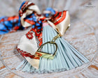 Leather tassel bag twills with Gold Stirrup Key chain feature- Orange, Grey, Red, Aqua, White, Brown