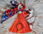 Leather tassel bag twills with Gold Stirrup Key chain feature- Orange, Grey, Red, Aqua, White, Brown