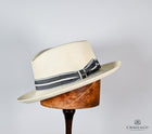 Balzar Brisa Natural Fedora Grey-Black band