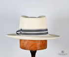 Balzar Brisa Natural Fedora Grey-Black band