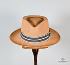 Balzar Brisa Natural Fedora Grey-Black band - Tan