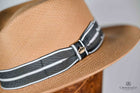 Balzar Brisa Natural Fedora Grey-Black band - Tan