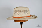 Barcelona Vented Natural Fibre Fedora Hat- Natural